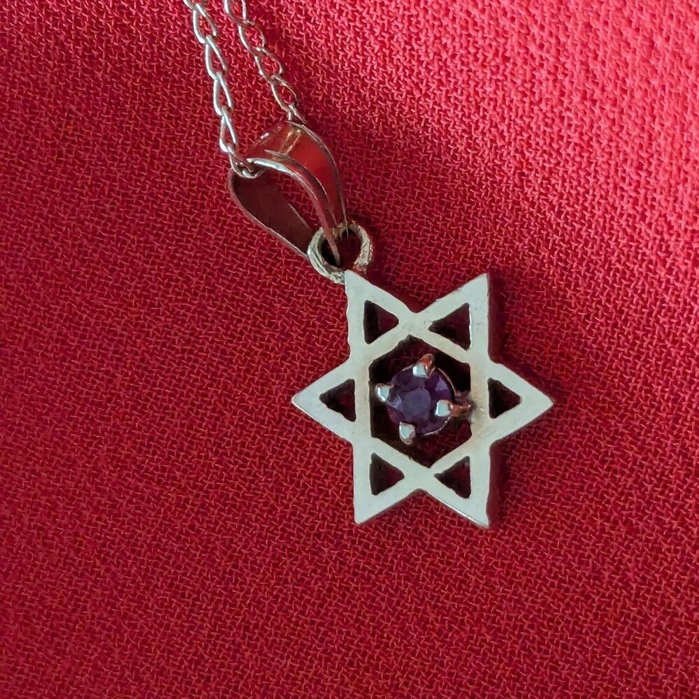 Delicate Vintage 14K Gold Star of David Necklace - Solid Gold Judaica Jewelry